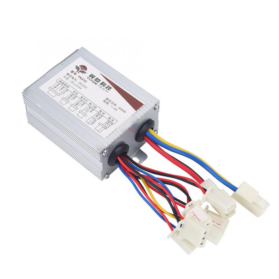 24V/36V/48V 250/350/500W Dc Elektrische Fiets Motor Brushed Controller box Voor Elektrische Fiets Scooter E-Bike Controller Kit: 24V 500W