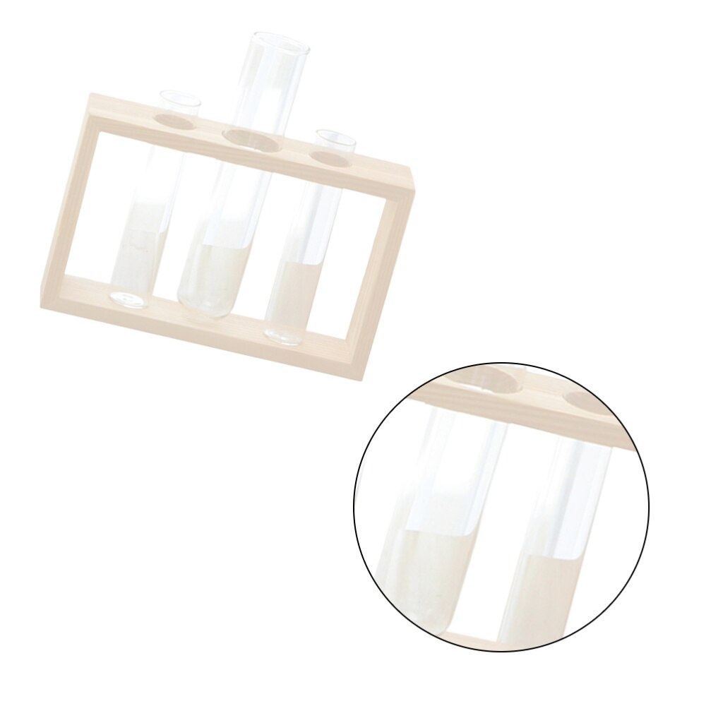 Glass Tube Vase Desktop Decoration Flower Arragement Flower Tube Table Ornament Biege (Single Tubes): Beige 2