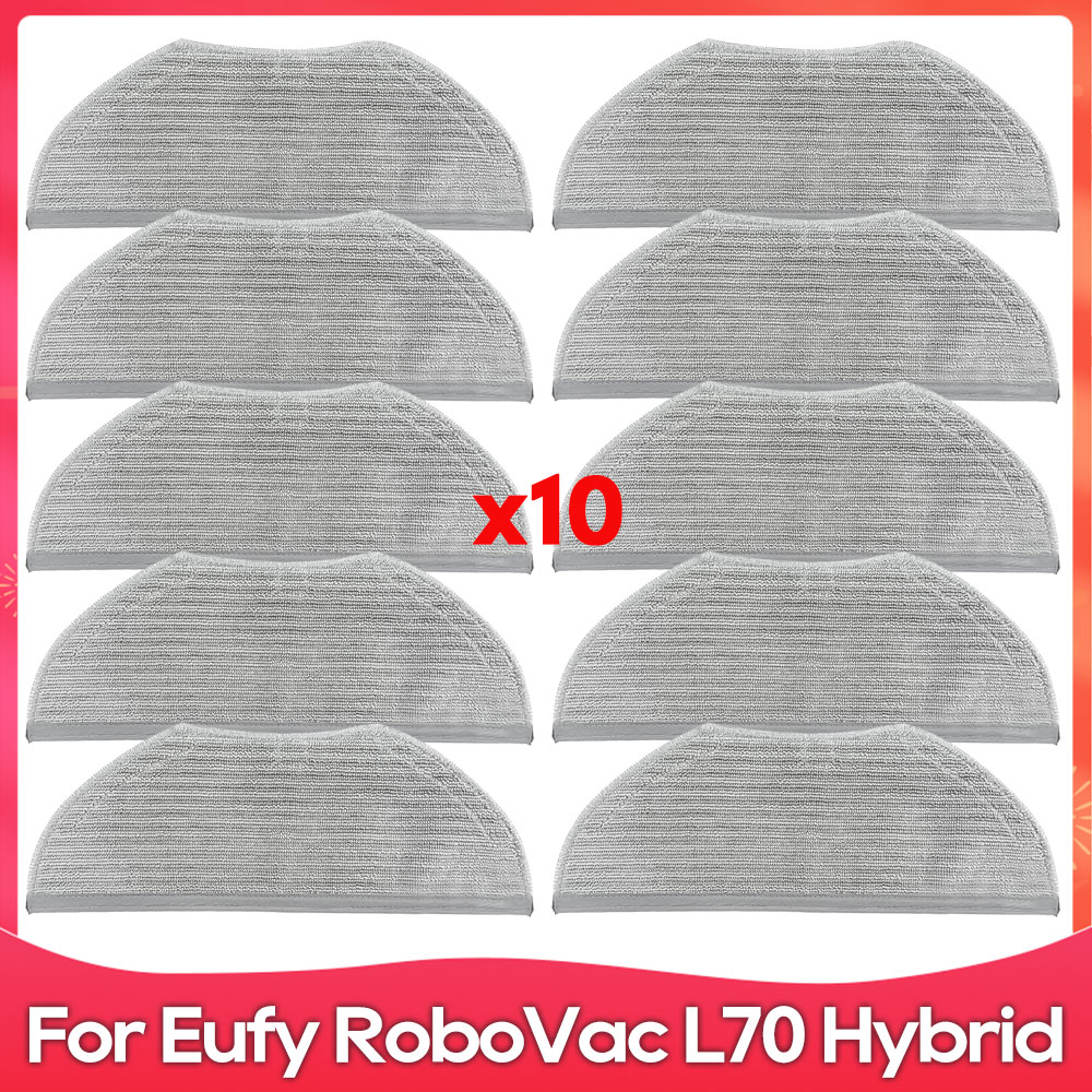 Compatibel met ( Eufy RoboVac L70 Hybrid ) Hoofdborstel, Zijborstel, HEPA-filter, Dweildoek, Accessoire voor Robotstofzuiger: Army Green