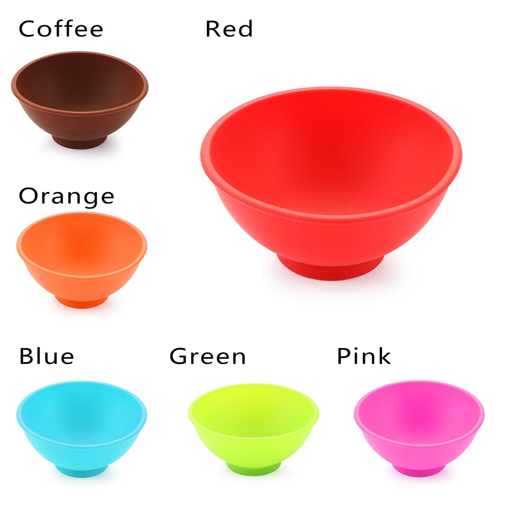 6.7x6.7x3cm Odorless Anti Silicone Bowl Facial Mask Mixing Prep Measuring Salt Sauce Sugar Butter Dressing Bowl