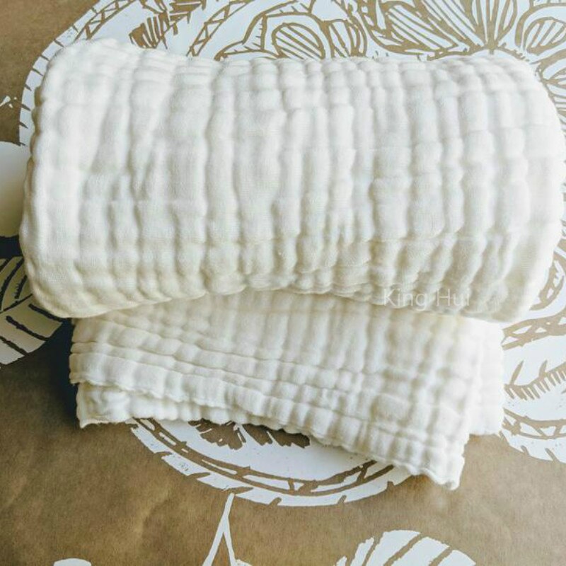 Babyfiltar nyfödd muslin swaddle 6 lager babyhandduk gasväv mjuk filt fast sängkläder set bomull sommartäcke