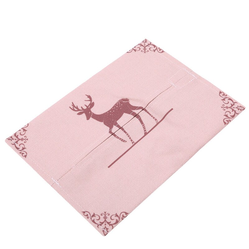 1PC Cotton and Linen Tissue Box Napkin Holder Decor Boxes Travel Car Portable Pouch Paper Cloth Bag
