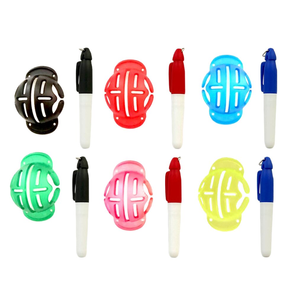 6x Golf Ball Line Liner Drawing Marking Alignment Putting Tool Golf Training Aid
