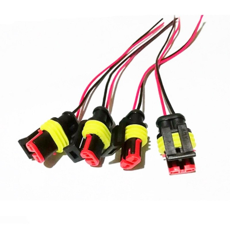 4pcs 2 pin Superseal Plug Solenoid valve plug Pressure reducer coil plug