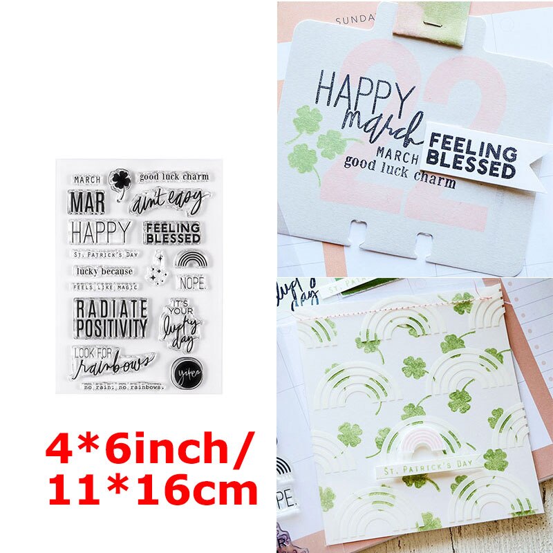 A-Z Capital Alphabets Number 0-9 Week Month Words Clear Stamps Thanks Loved Spring Happy Life English Letter DIY Craft 2022: 6