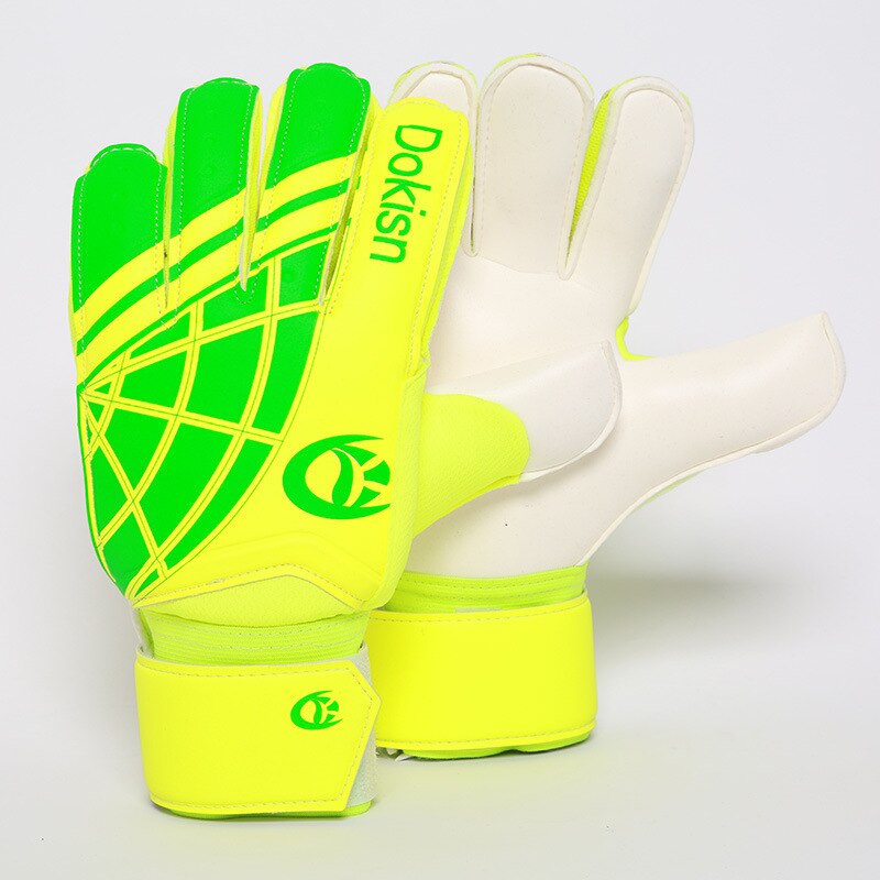 Nuovi guanti da portiere di calcio guanti da portiere per allenamento di calcio guanti da portiere in lattice antiscivolo resistenti all&#39;usura: DKS835 green / 10