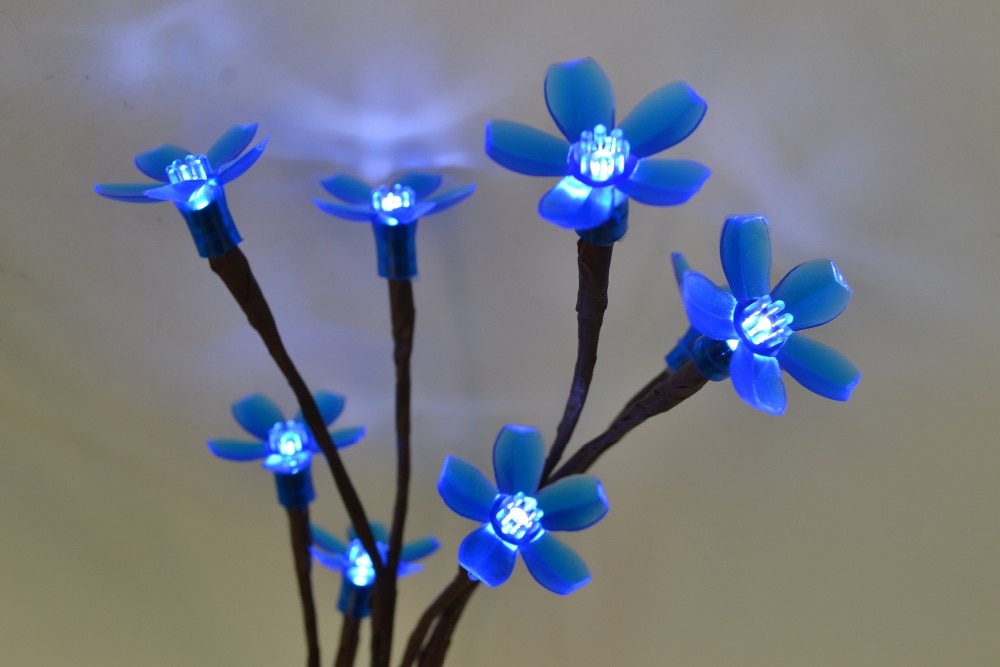 100PCs/ Lot Made Cherry Tree Use 34*18mm Soft Transpent PVC Cherry Flower Head suitable for 5MM LED