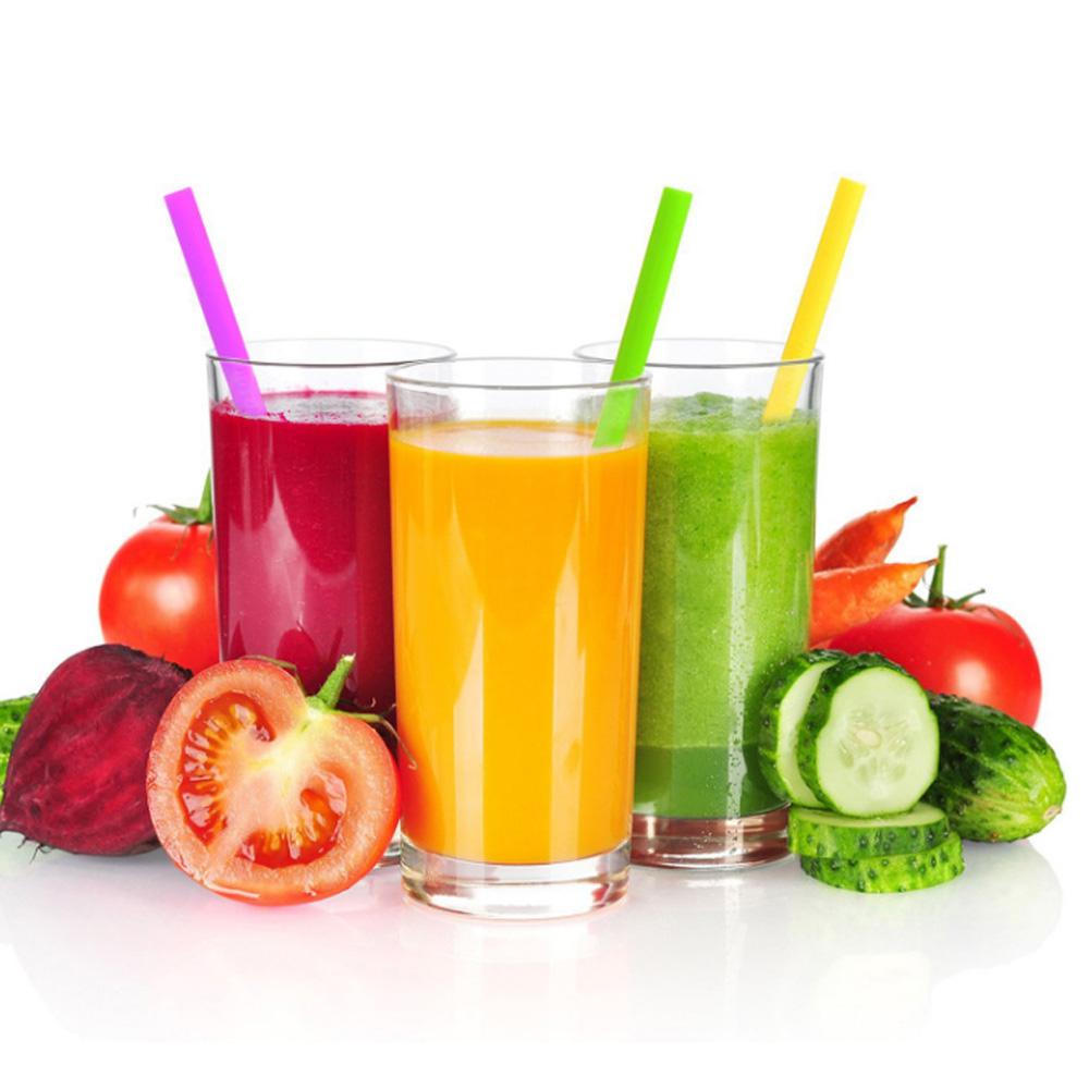 6Pcs Reusable Silicone Drinking Straws Set Long Flexible Straws with Cleaning Brushes for 30 oz Tumbler Bar Party Straws Barware