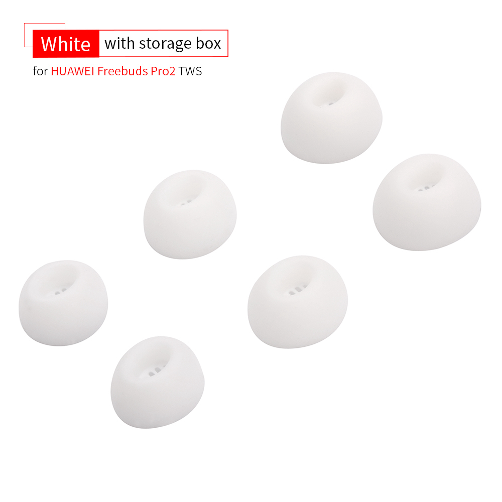 Silikon-Ohrstöpsel für Huawei Freebuds 6i Eartips Freebuds Pro 2/3 Ture Wireless Earbuds Tips Anti-Rutsch-Staubfilter TWS-Ohrstöpsel: l / WHITE