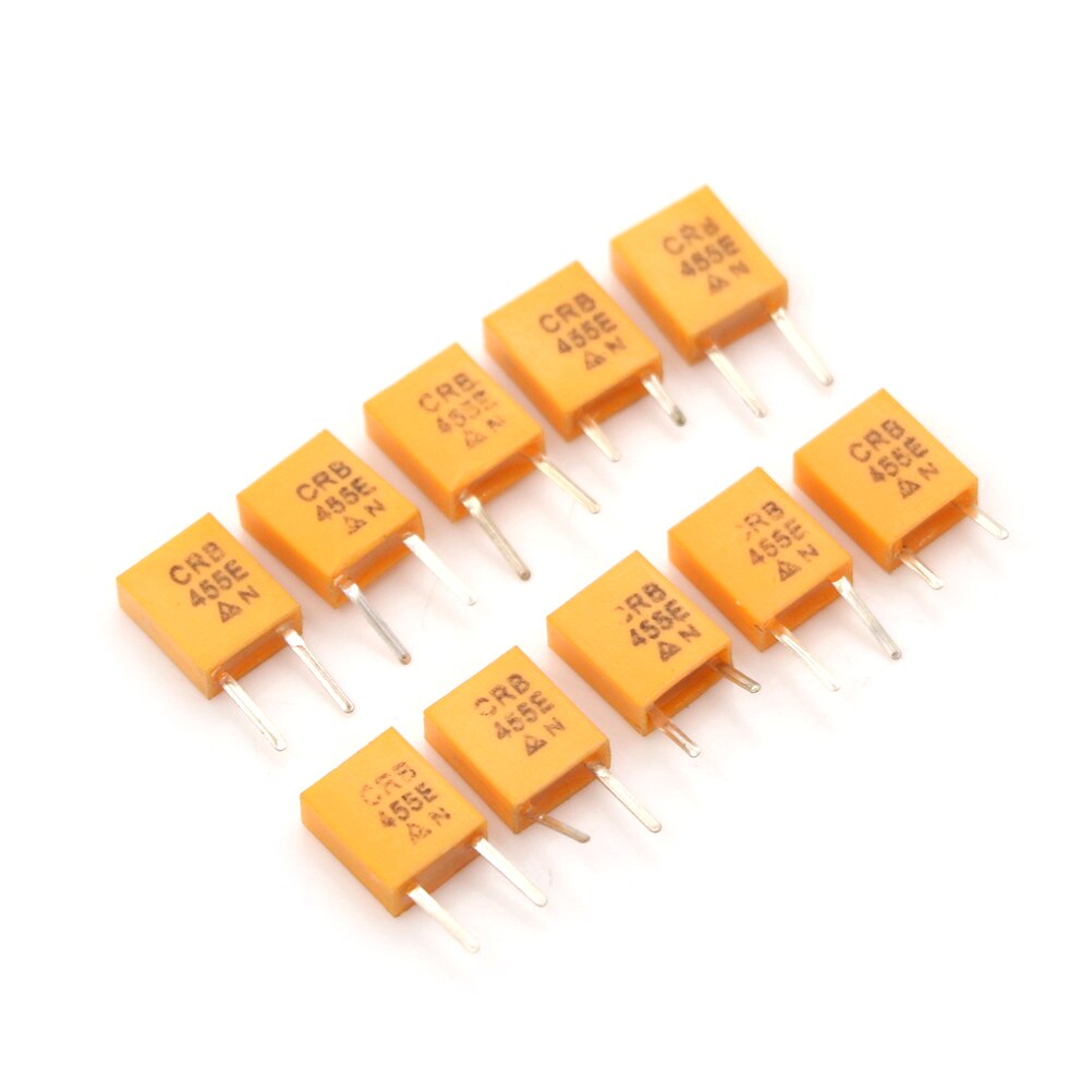 10pcs Yellow 455E 455KHz 455K DIP-2 Ceramic Crystal Oscillator 2pin