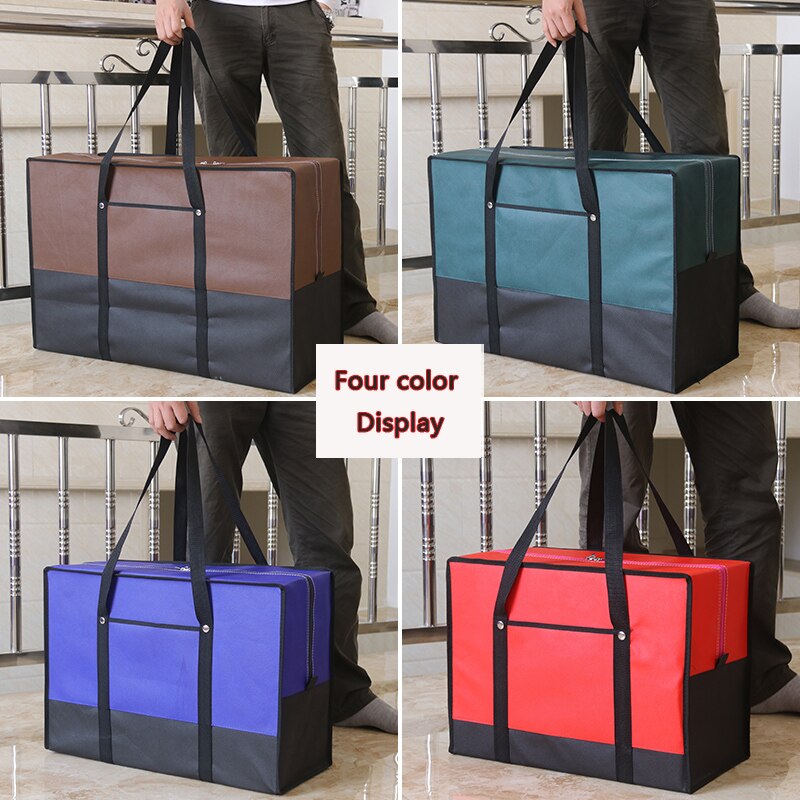 Moving house big bag waterproof canvas large capacity men's travel bag Oxford cloth quilt bag luggage packing