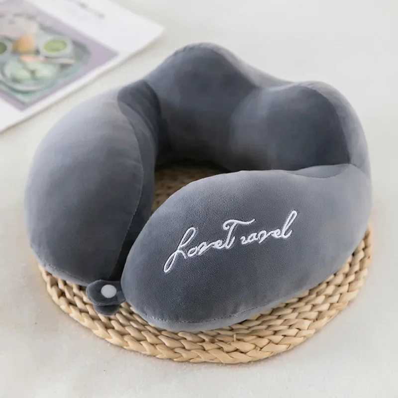 Travel Neck Pillow Travel Neck Cushion Durable U-Shaped Travel Portable Neck Pillow Airplan Soft Pillow PP Cotton: Yellow