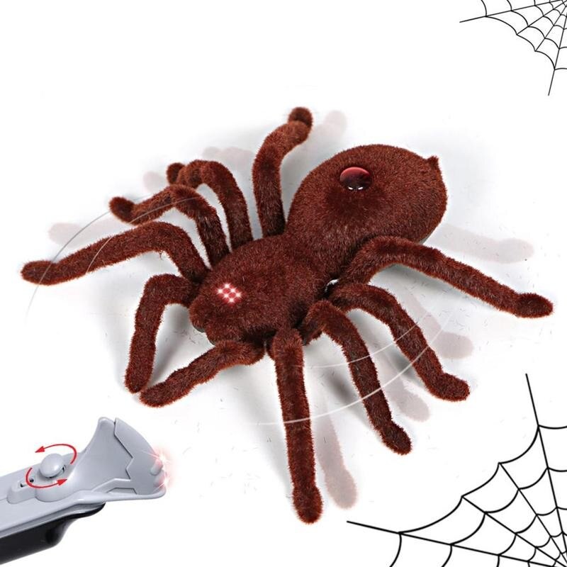 Araignée télécommandée à infrarouge pour Halloween, jouet effrayant, Simulation, escalade murale
