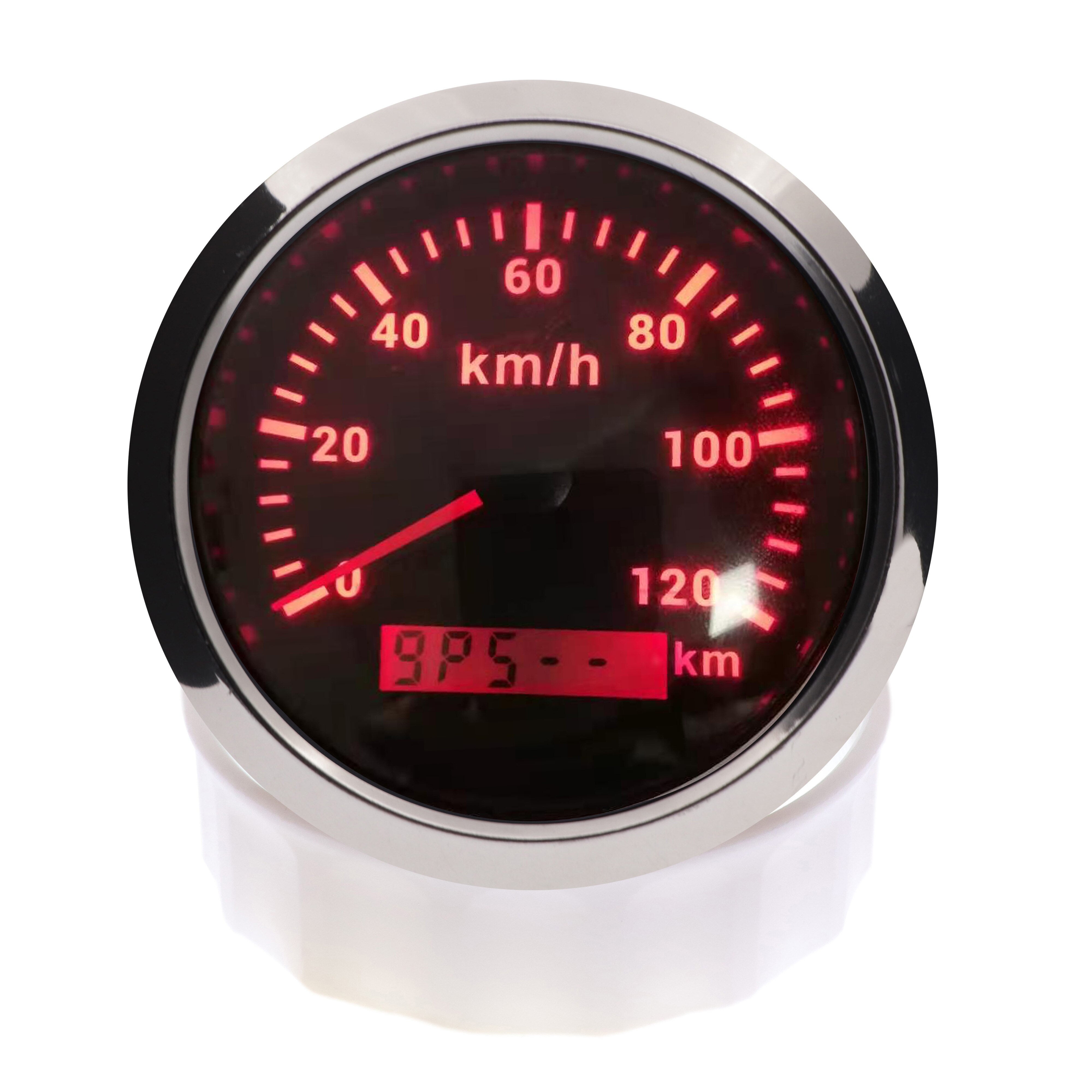 120 km/h GPS Speedometer Odometer 200km Speed Gauge For Marine ATV Truck Boat Car Red Backlight With GPS Antenna