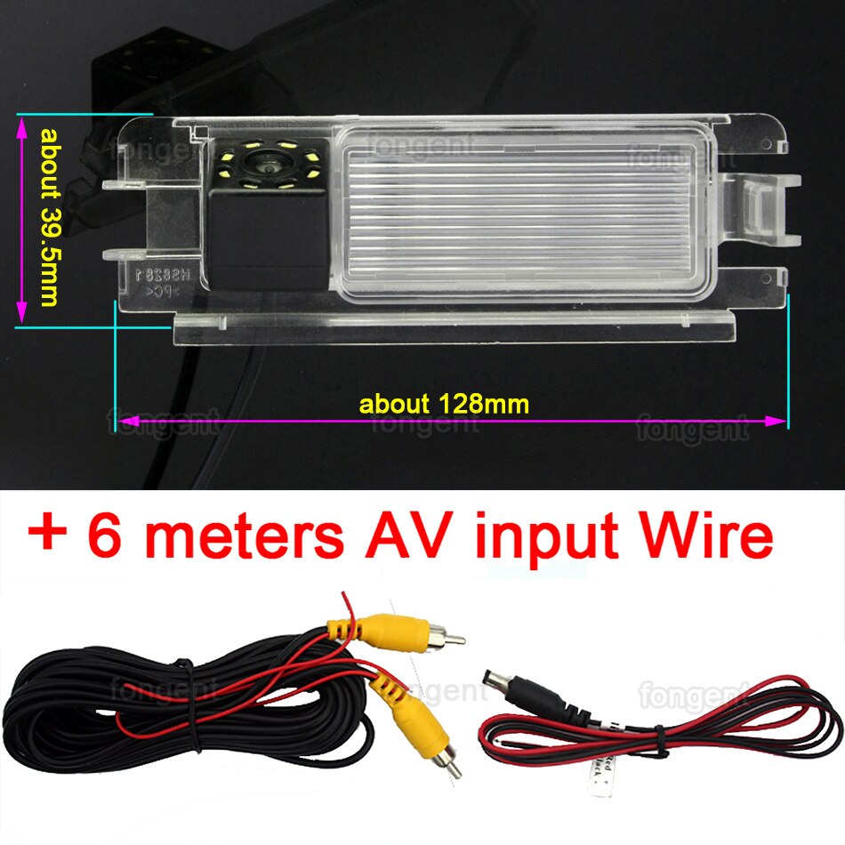 Caméra de recul pour voiture, pour Renault Pulse Clio 2 Logan steway Dacia Sandero Logan 1 2 2005 - 11: 8led Rear Camera