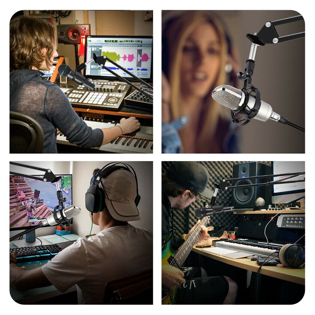 Microphone Stand Boom Scissor Arm Stands with Micraphone