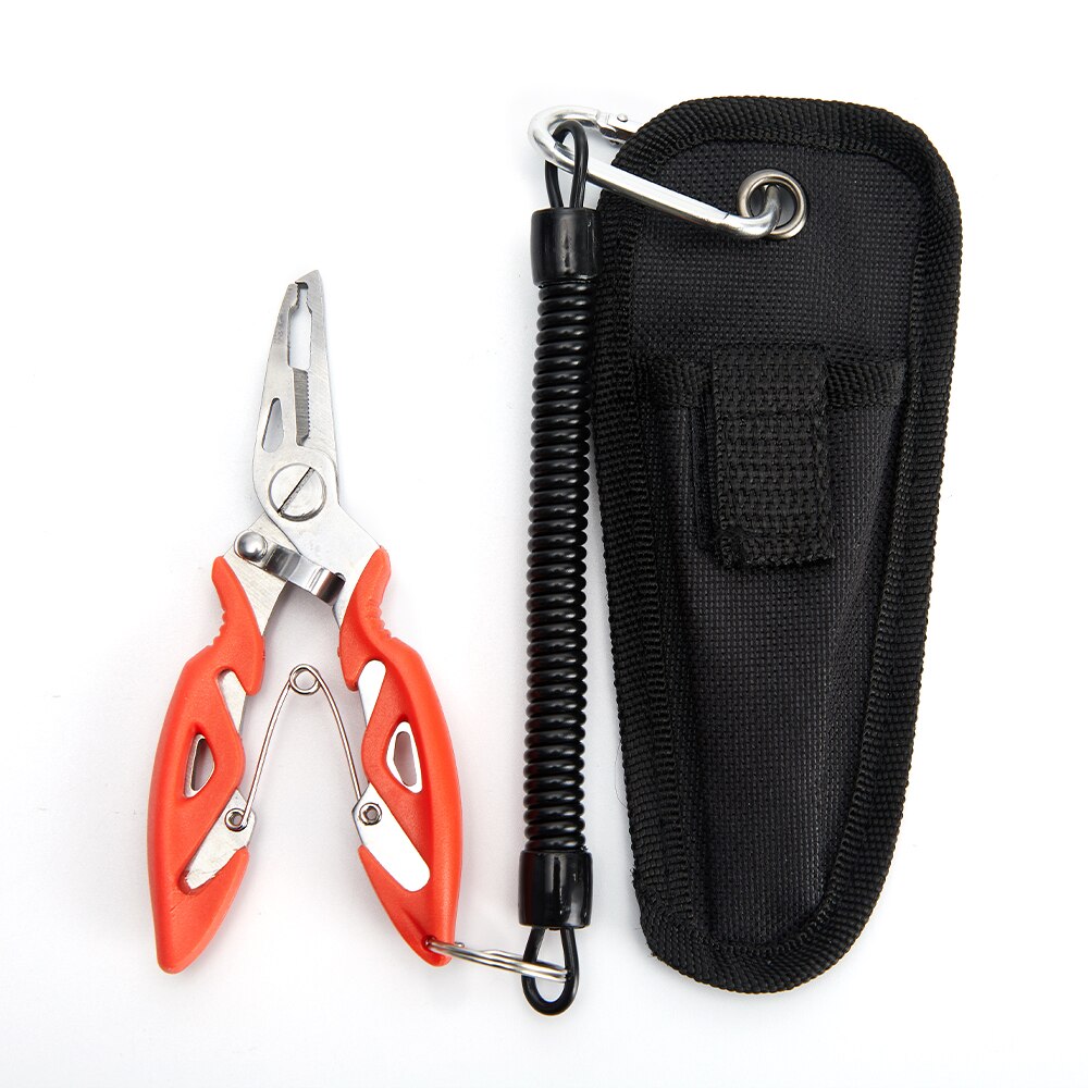 Multifunction Fishing Plier Scissor Fishing Tools Braid Line Lure Cutter Hook Remover Fishing Cutting Fish Use Tongs Scissors: Orange-B