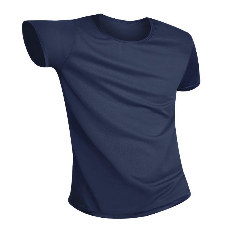 Men Anti-Dirty Waterproof T Shirt Hydrophobic Stainproof Breathable Antifouling Quick Dry Top Short Sleeve T Shirt: Blue / XXL