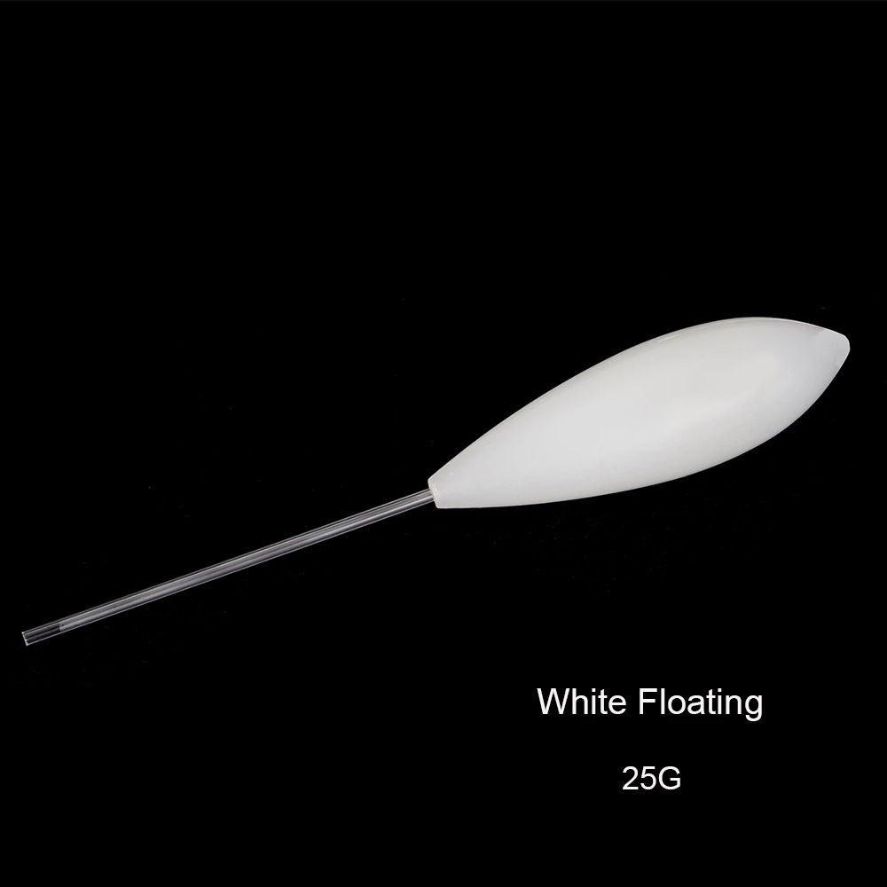 Ensemble de flotteurs de pêche en plastique Bobber, 15g-50g: White  25g