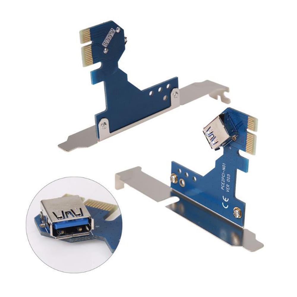 PCI-E Express X1 Dual PCI Riser Breiden Adapter Card met Kabel voor WIN2000/XP