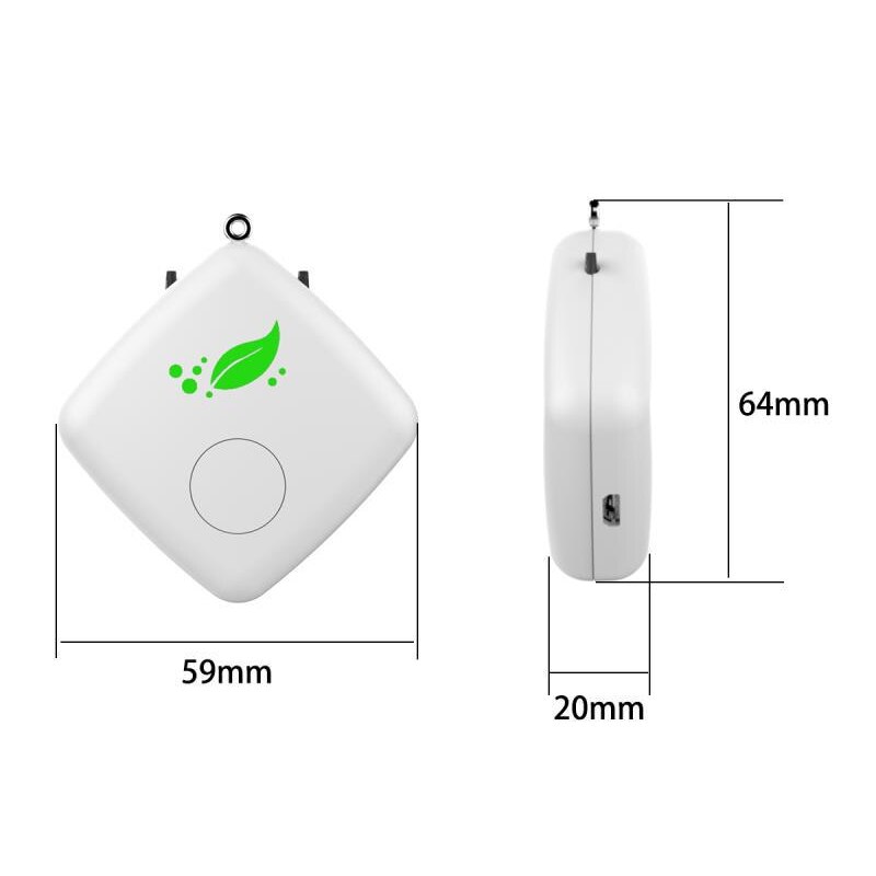 Luchtreiniger Negatieve Ionen Formaldehyde Pollen Draagbare Opknoping Hals Ketting Luchtreiniger Thuis Geur Zakjes