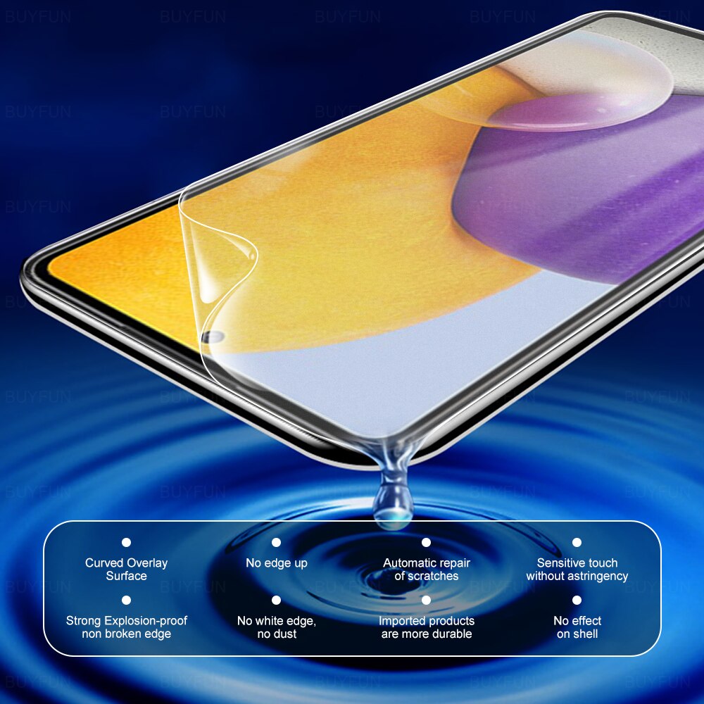 6IN1 Hydrogel Film protezione completa per Samsung Galaxy A72 A52 A52S A42 A32 A22 A12 5G 4G pellicola protettiva di sicurezza per schermo a13 a23 a33 a73 a53 5g 2022 a 13 23 33 53 73 5g