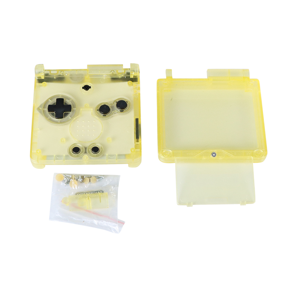 Funda transparente para GBA SP, carcasa de repuesto para Game Boy Advance SP, 1 piezas: YELLOW