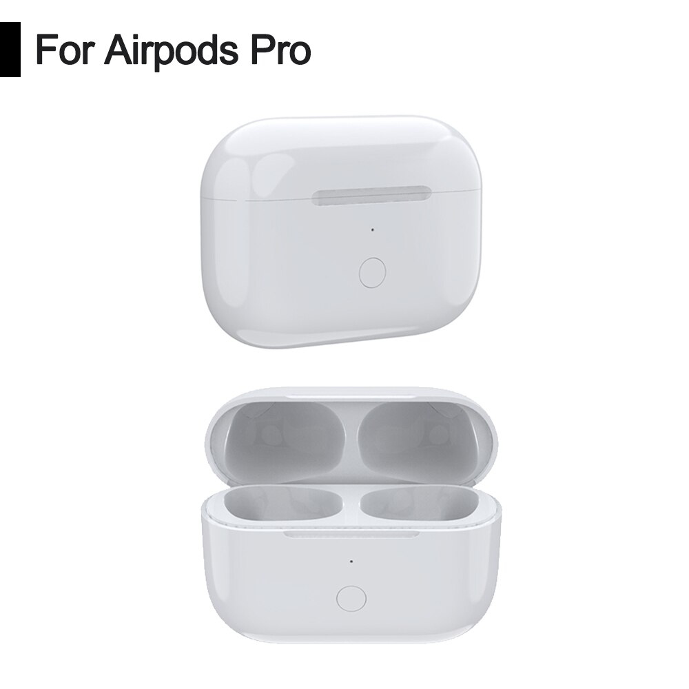 Replacement Wireless Charging Box with LED Indicator for Airpods 1/2/3 Airpods Pro Bluetooth Earphone Charger Case Pop-Ups: For Airpods Pro