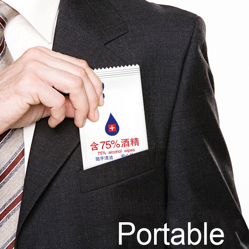 10pcs/lot Alcohol Prep Swap Pad Wet Wipe For Antiseptic Skin Cleaning Care Jewelry Mobile Phone Glasses Clean Tool Alcohol Pads