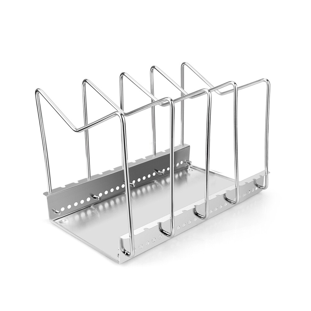 Køkken arrangør pan skærebræt holder fade rack stativ metal opbevaring hylde dræner vask arrangør køkken tilbehør: Lille størrelse