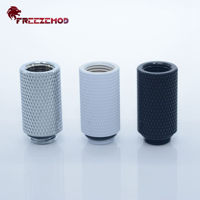 FREEZEMOD male to female thread extender G1/4'' (extended 30mm) computer pc water cooler fitting.HYCLZ-M30