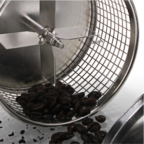 stainless steel mini manual coffee bean roasting machine Small home coffee bean roaster / coffee machine baked beans