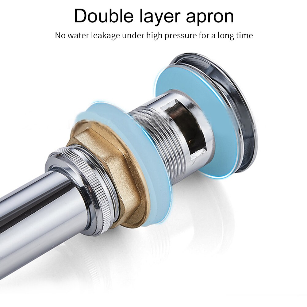 Sink Drain Stopper Flap Stainless Steel Durable Odor Resistant Vessel Accessories Bathroom Basin Universal Plug Kitchen Strainer