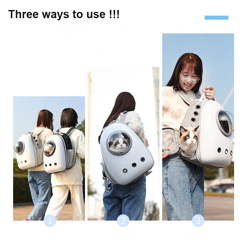 Grote Huisdier Rugzak Draagbare Ruimte Capsule Ademend Raam Cat Carrier Hond Zak Huisdieren Producten Accessoires Draagbare Reistassen