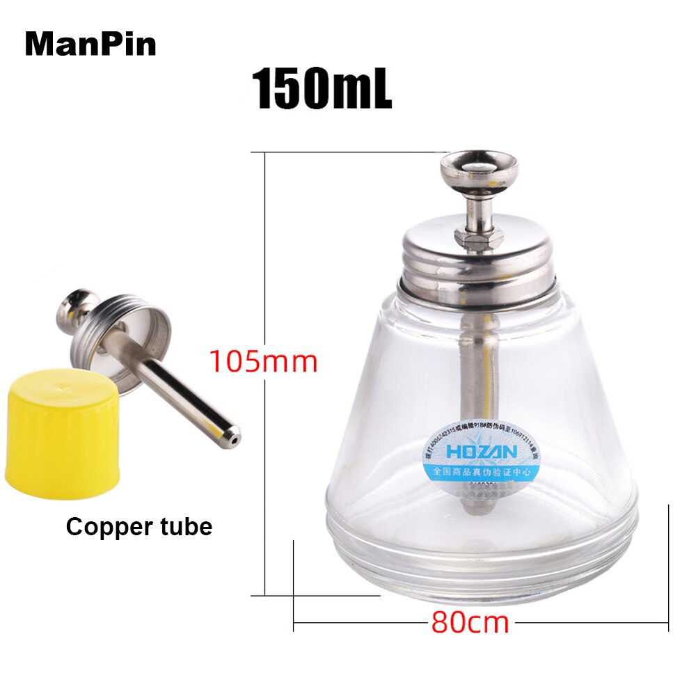 150ML Liquid Conical Pump Glass Bottle Copper Tube Mobile Phone LCD Screen Glue Cleaning Electronics Industry Dust Remove Tools: Default Title