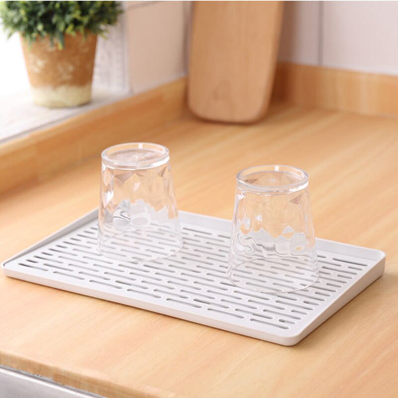 Silicone Wave Pattern Insulation Mat Kitchen Storage Dish Cup Drying Rack Holder Drainer Dryer Tray Tableware Water Drainning