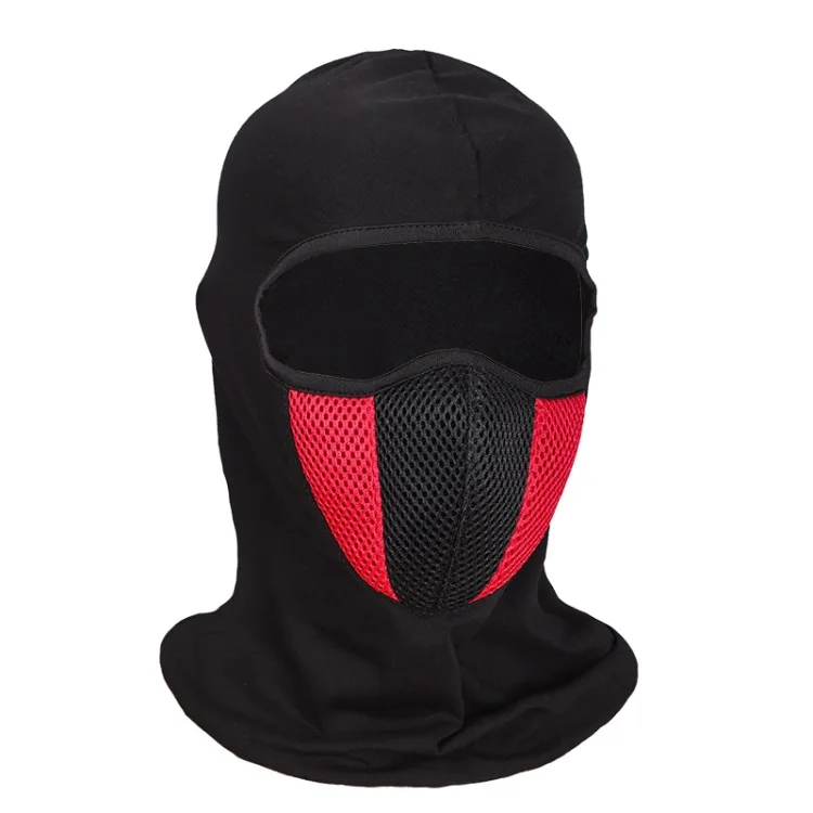 Ademende Bivakmuts Motorfiets Full Face Mask Cycling Motorcross Helm Capuchon Moto Riding Nek Face Capuchon Moto Accessoires: Army Green