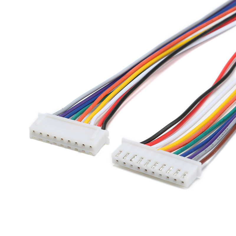 Connecteur de fil à double tête câble de plomb électronique même côté JST XH 2.54mm prise mâle, rallonge électrique 10 cm 20cm 10 pièces