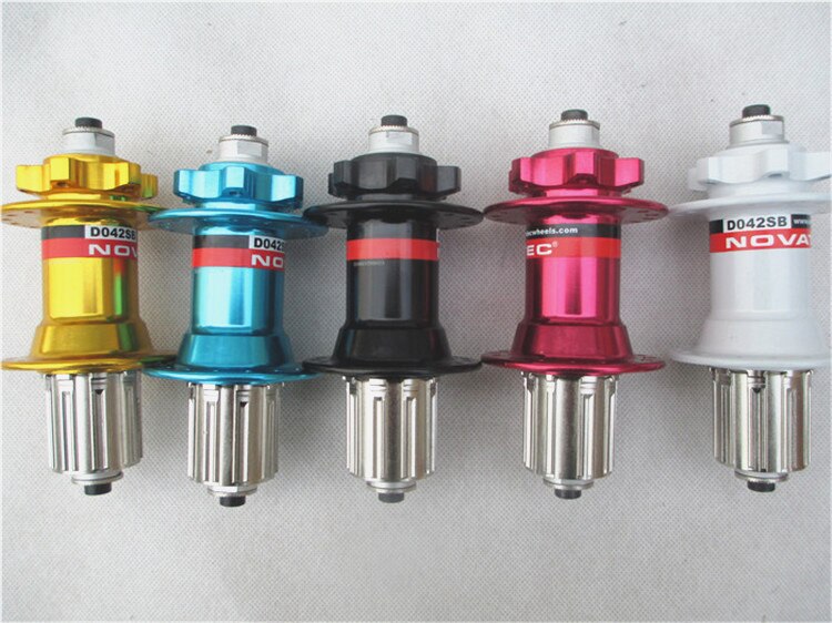 Originele NOVATEC D041SB/D042SB Voor Achter Hub Set Met Quick Release 32 Gat MTB Mountainbike Cassette Freehub Zwart /rood/Goud