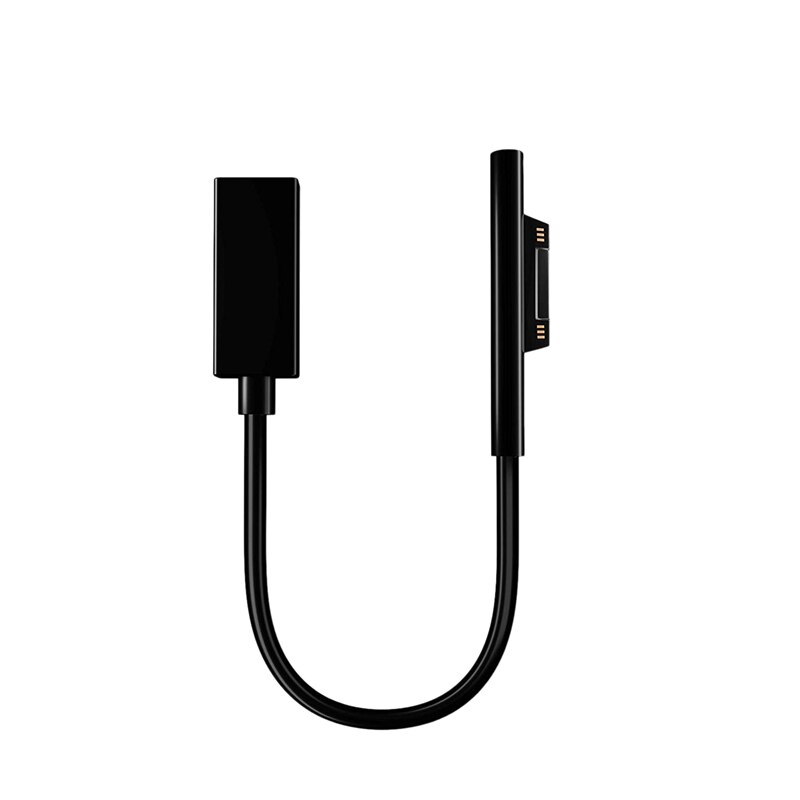 0.2m usb-c-laddningskabelhona för surface pro 6/5/4/3- bärbar dator 1/2, 45w 15v- pd laddningskabel