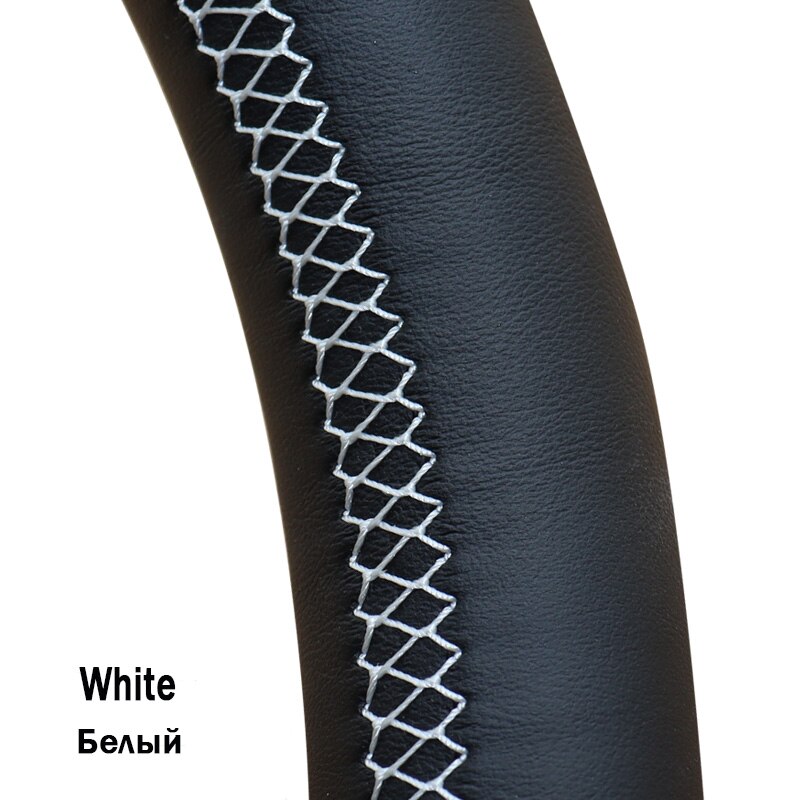 Hand-Gestikt Kunstmatige Lederen Stuurwiel Voor Mercedes-Benz W164 M-Klasse ML350 ML500 2005 2006 x164 Gl-Klasse Gl: White Thread