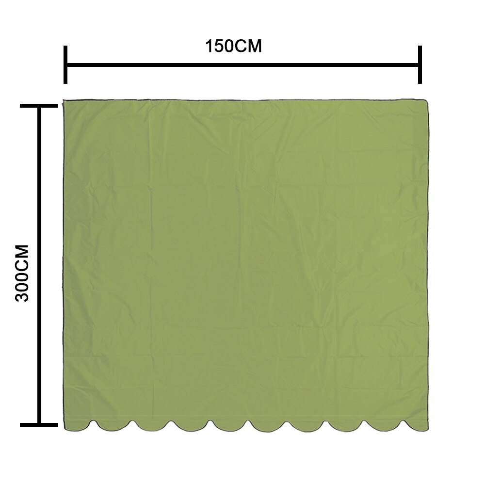 Awning Cover Waterproof Topper Cover Canopy Replacable Fabric Cover Outdoor Awning Sun Protective Cover: green 3x1.5m