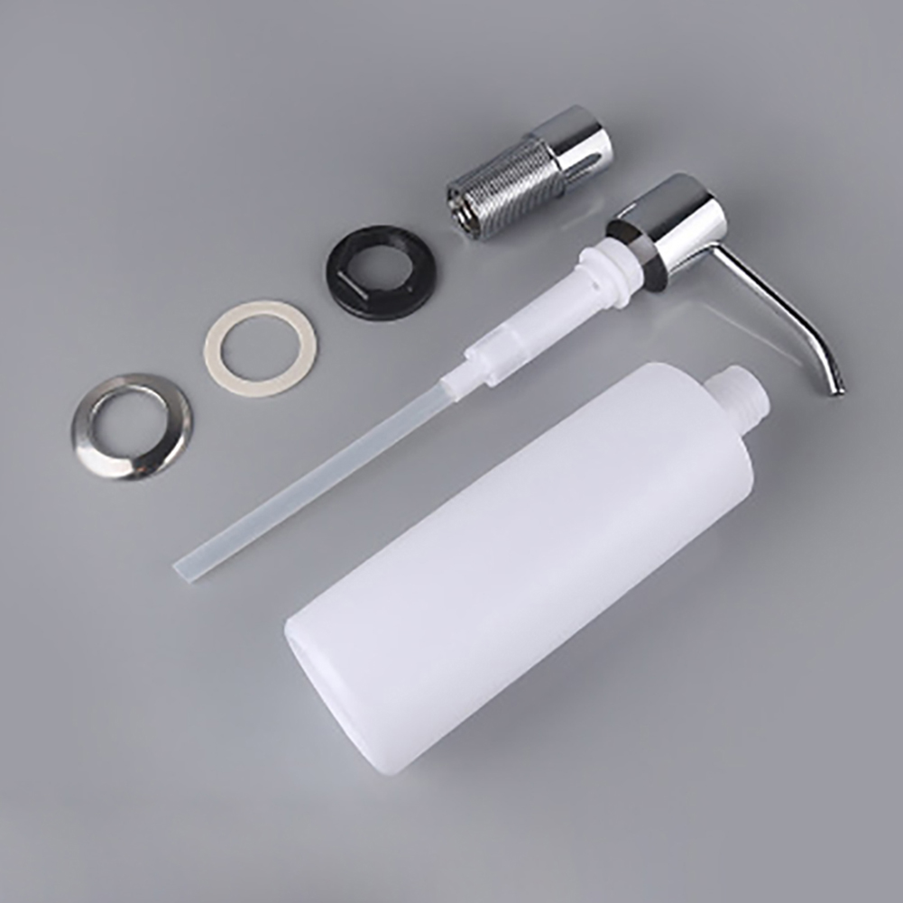 300Ml Sink Ingebouwde Plastic Zeepdispenser Vloeibare Wasmiddel Lotion Pomp Fles voor Badkamer en Keuken