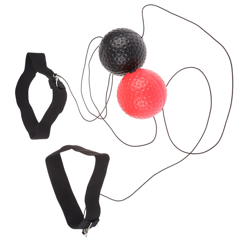 Pu-boll huvudmonterad speed ball boxning magisk boll kamp boll pannband för reflex reaktionshastighet träning i boxning stansning
