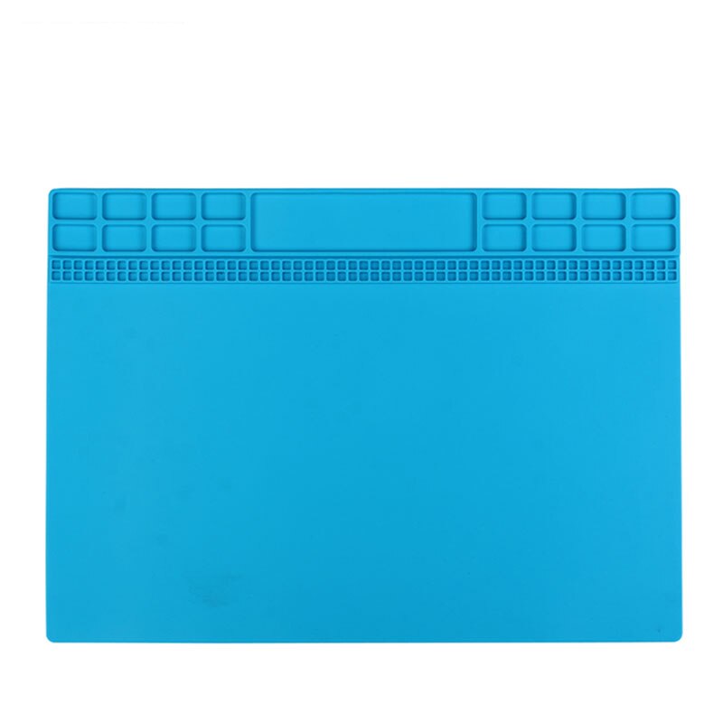 Varmebestandig bga loddestation silikoneisolering pad loddemåtte vedligeholdelsesplatform: Blå
