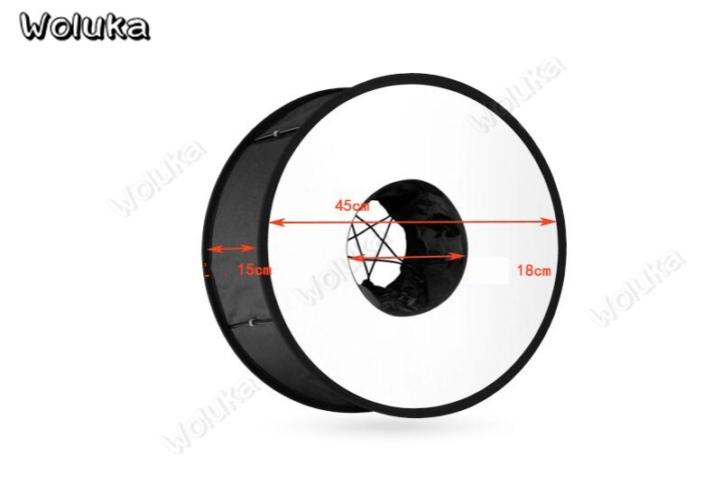 Ring light box 45cm speedlight softbox flash diffuser foldable soft cover studio small photography light box macro eyes CD50 T10