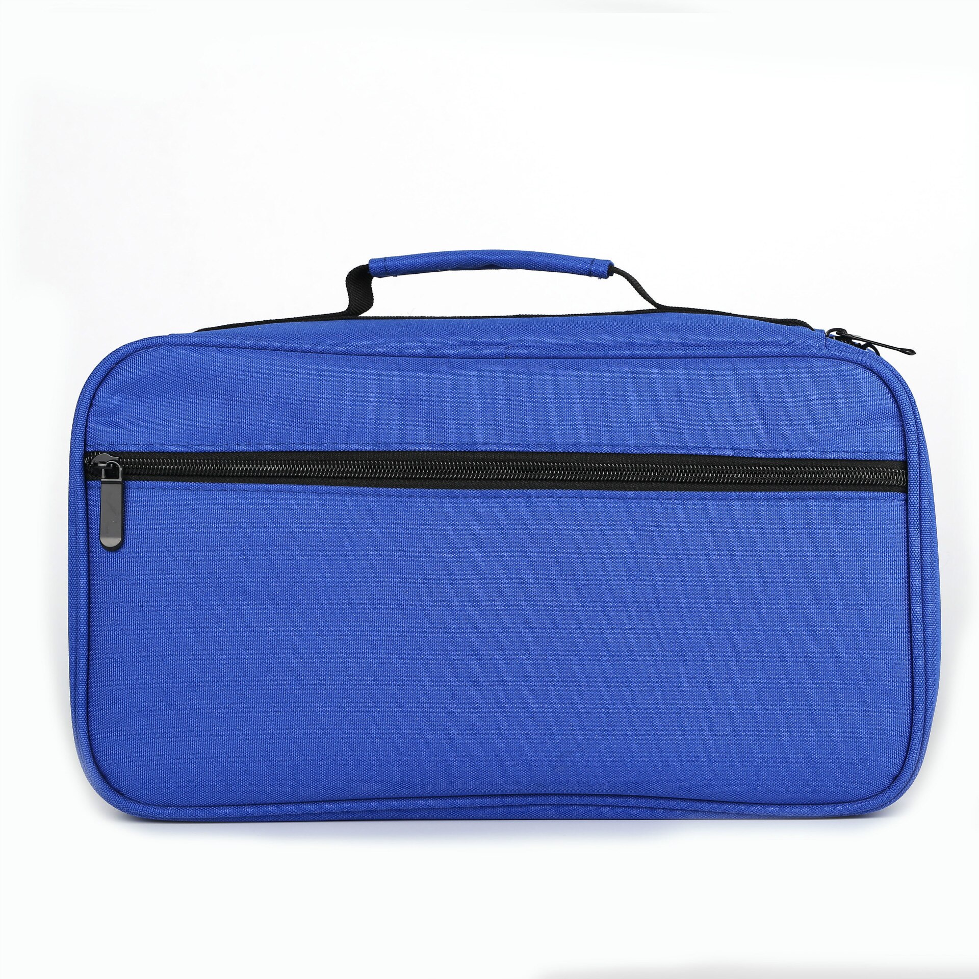 40/60 Holes Art Marker Pen Storage Bag Large Removable Pencil case Pen Bag Box Stationery Pouch: 60 holes blue