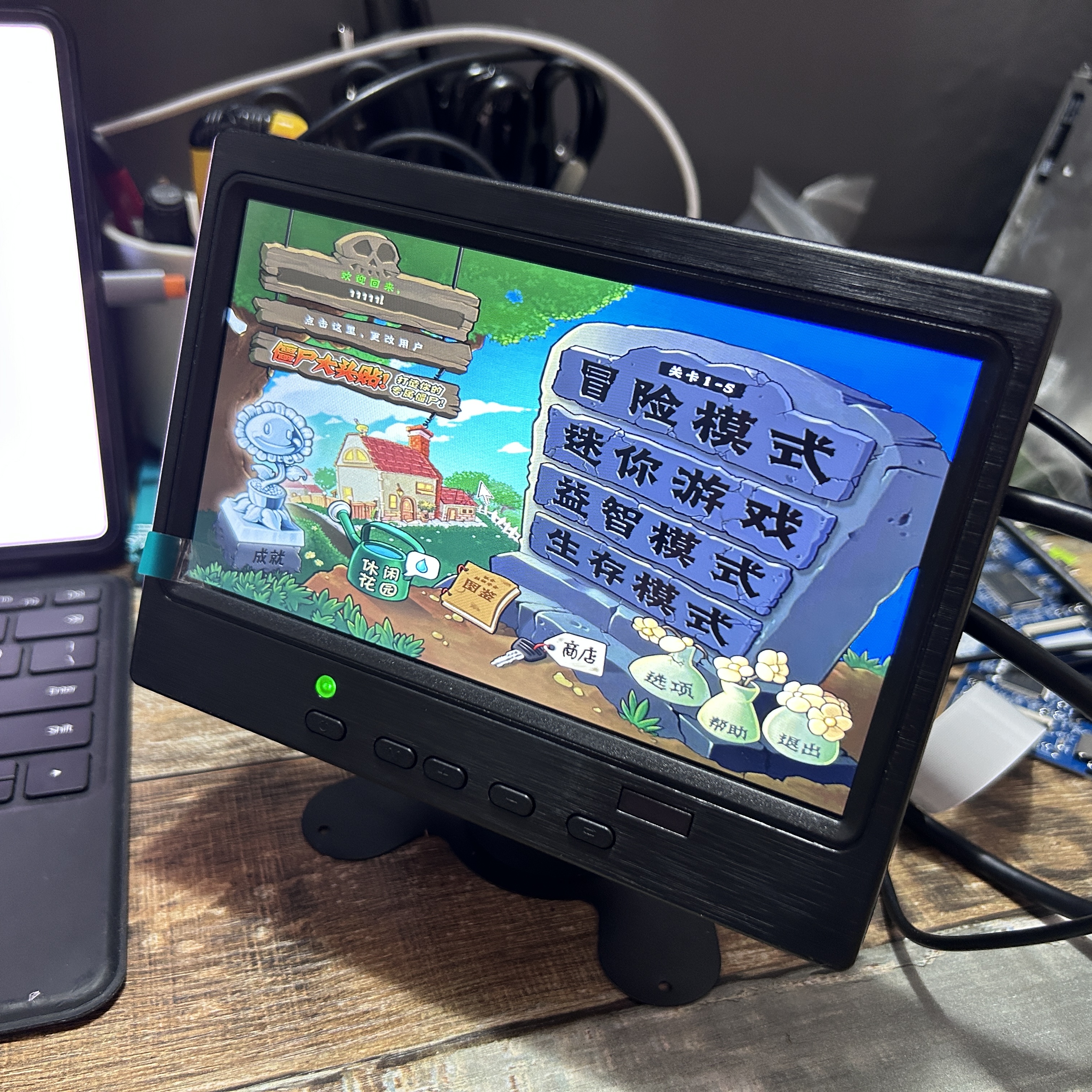 7 inch ips draagbaar scherm  hd 1024 x 600 scherm av cctv-monitor voor raspberry pi hdmi-compatibele vga d-sub achteruitrijcamera