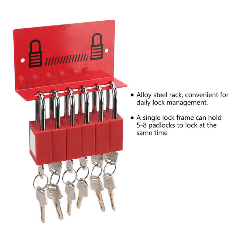 Veiligheid Hangslot Legering Staal Lockout Tagout Sloten Voor Industriële