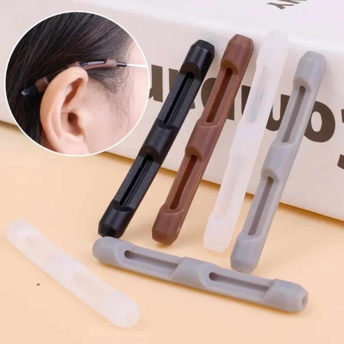 Manchon antidérapant en Silicone pour lunettes, cadre pour les yeux, jambe de traînée, support de crochet d'oreille fixe, artefact Anti-chute, accessoires pour lunettes, 10/20 pièces
